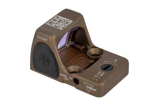 Trijicon RMR Type 2 HRS adjustable reflex sight features a bright 3.25 MOA reticle and coyote brown finish perfect for your handgun slide
